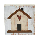 Red Heart Home Block Sign-Lange General Store