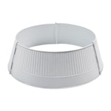 Ribbed Metal Tree Collar White-Lange General Store