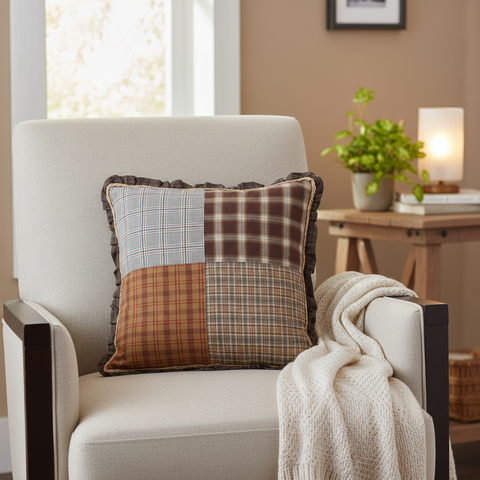 Correct Rockford Patchwork Pillow lifestyle image