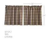 Rockford Tier Curtains 24"-Lange General Store
