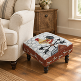 Rooster Day Stool in a farmhouse sitting nook