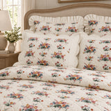 Roselynn Cottage Floral Scalloped Quilt