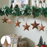 Rust Star Metal Ornament Set of 6-Lange General Store