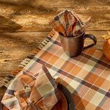 Rustic Fall Porch Plaid Dishcloth Set of 3