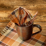 Rustic Fall Porch Plaid Dishcloth Set of 3