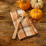 Rustic Fall Porch Stir It Up Dishtowel & Wooden Spoon Set