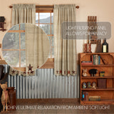 Rustic Star Short Panel Curtains-Lange General Store