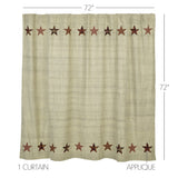 Rustic Star Shower Curtain-Lange General Store