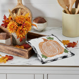 Sable Ann Buffalo Check Pumpkin Pot Holder-Lange General Store