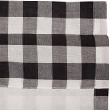 Sable Ann Buffalo Check Ruffled Swag Curtains