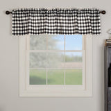 Annie Black Buffalo Check Valance-Lange General Store