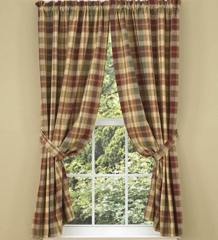 Saffron Short Panel Curtains-Lange General Store