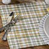 Sage & Mustard Plaid Placemats Set of 4