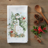 Sage Santa Snowman Terry Towel