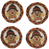 Scarecrow Braided Coaster Set-Lange General Store