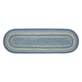 Sea Glass Oval Stair Tread Latex Rug-Lange General Store
