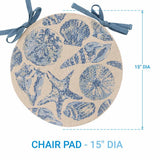 Seashell Braided Chair Pad-Lange General Store