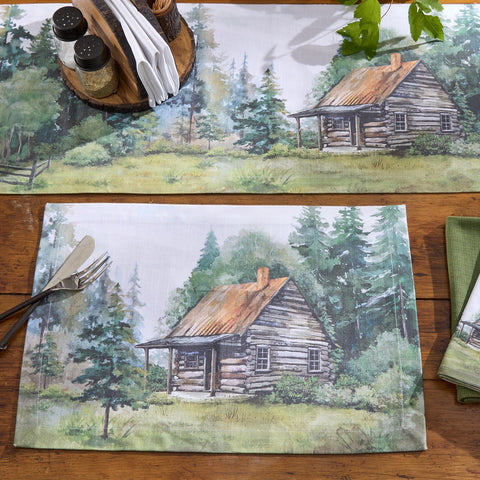 Secluded Cabin Table Runner 36"-Lange General Store