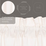 Simple Life Flax Antique White Ruffled Valance-Lange General Store