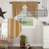 Simmington Khaki Prairie Swag Curtains