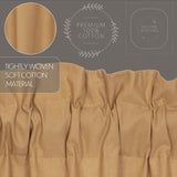 Simmington Khaki Prairie Swag Curtains