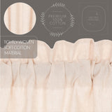 Simple Life Flax Natural Long Prairie Curtains-Lange General Store