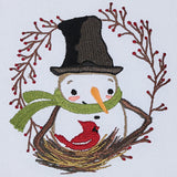 Snowman And Cardinals Dishtowels
