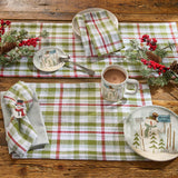 Snowman Plaid Table Runners