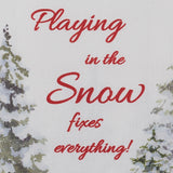Snowman With Sled Dishtowel-Lange General Store