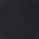 Solid Black Braided Placemats-Lange General Store