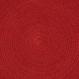 Solid Red Braided Placemats-Lange General Store