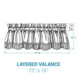 Spiceberry Layered Valance-Lange General Store