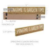 Spring In Bloom Springtime is Garden Time Sign-Lange General Store