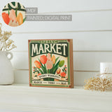 Spring Market Flowers Sale Block Sign-Lange General Store