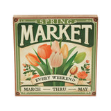 Spring Market Flowers Sale Block Sign-Lange General Store