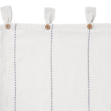Stitched Burlap White Long Panel Curtains-Lange General Store