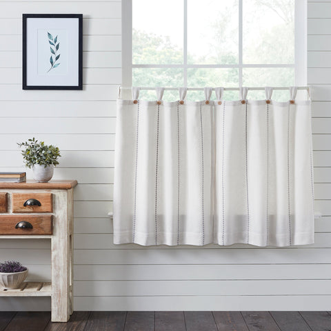 Stitched Burlap White Tiers - Lange General Store