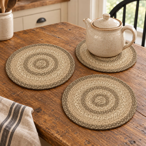 Stonebrook Braided Trivet 15" Set of 3