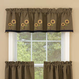Sunflower Check Valance-Lange General Store