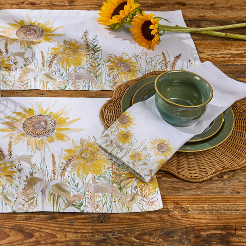 Sunflower Fields Table Runner 36"