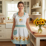 Sunflowers Forever Hostess Apron-Lange General Store
