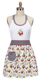 Sweet Cherry Embroidered Hostess Apron-Lange General Store