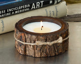 Tree Bark Pot Hand-Poured Soy Scented Candle - Small