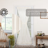 Templeton Tobacco Cloth Antique White Door Panel Curtain-Lange General Store