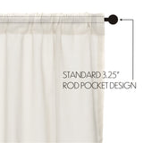 Templeton Tobacco Cloth Antique White Valance 72"
