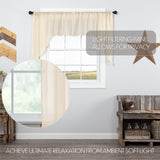 Templeton Tobacco Cloth Natural Fringed Swag Curtains