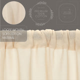 Templeton Tobacco Cloth Natural Fringed Swag Curtains