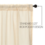 Templeton Tobacco Cloth Natural Valance 72"