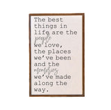 The Best Things in Life Rustic Wall Art Sign 18x12-Lange General Store