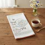 Corrected Time for Tea Teapot Towel lifestyle image
